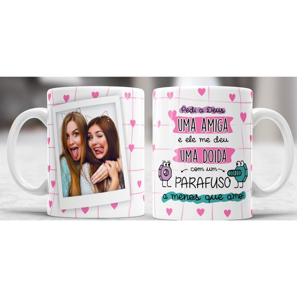caneca personalizada amizade presente ùnico