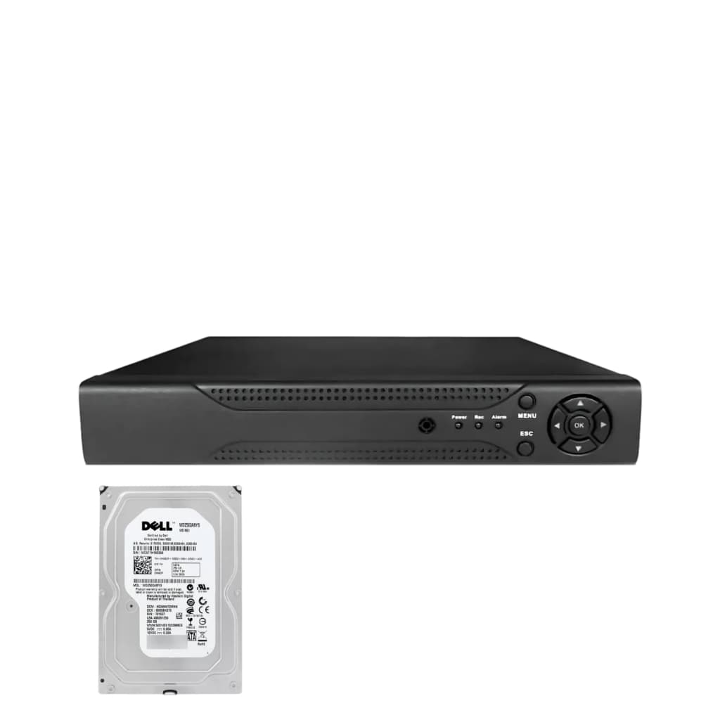 Dvr gravador 4 canais Full hd + hd 250GB
