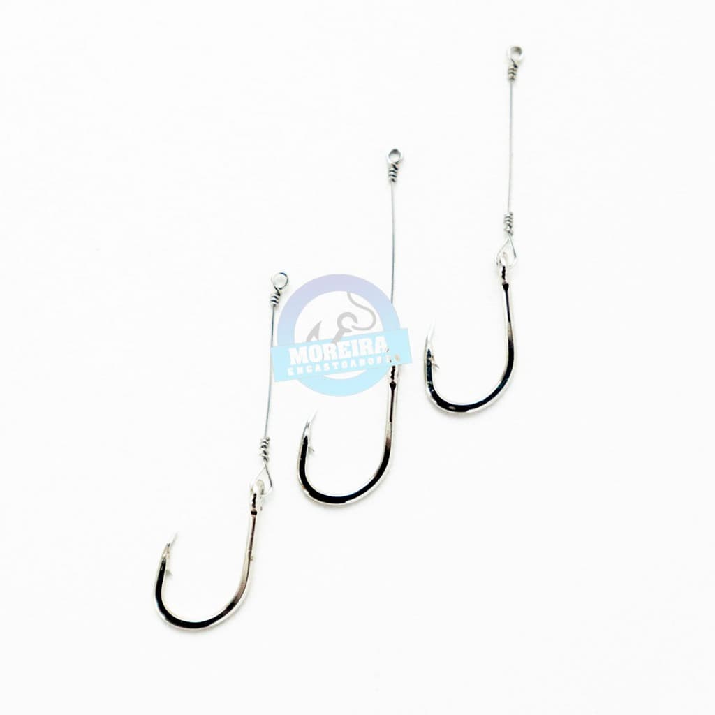 Anzol Pesqueiro Pesca 12147 Encastoado n°08 - 100pcs  2cm cabinho duro