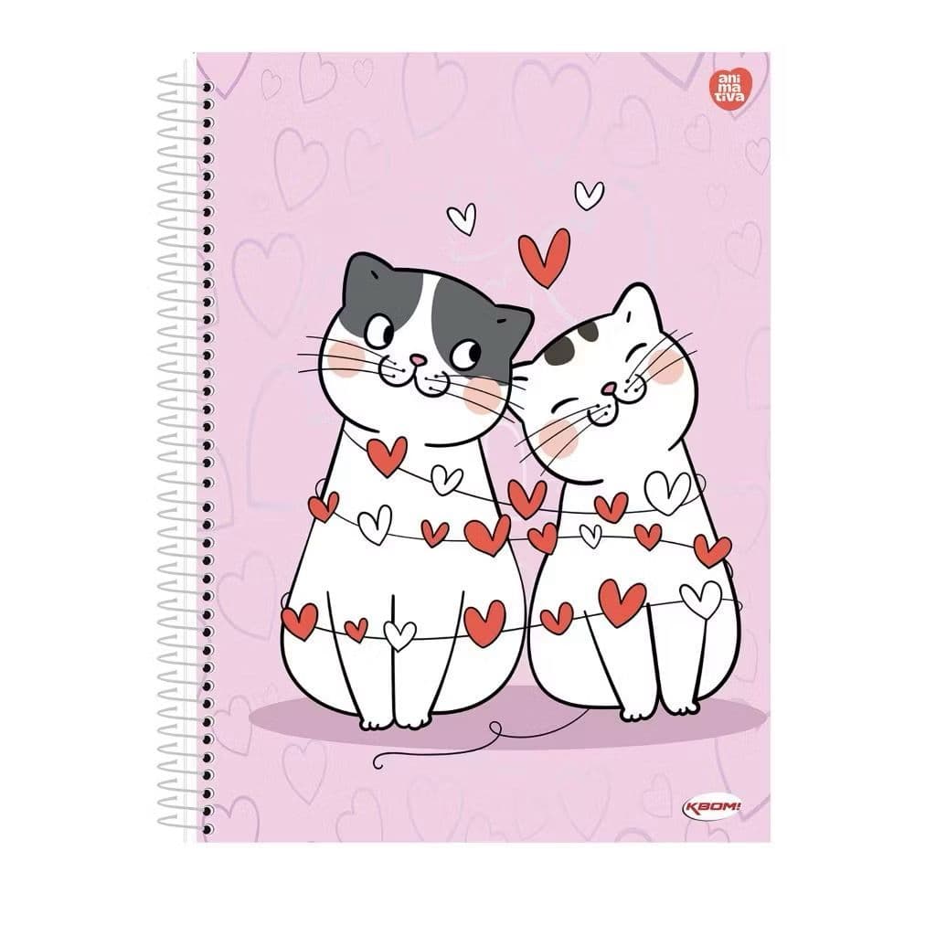 Caderno Universitário Espiral KBOM 10 Matérias 200Folhas