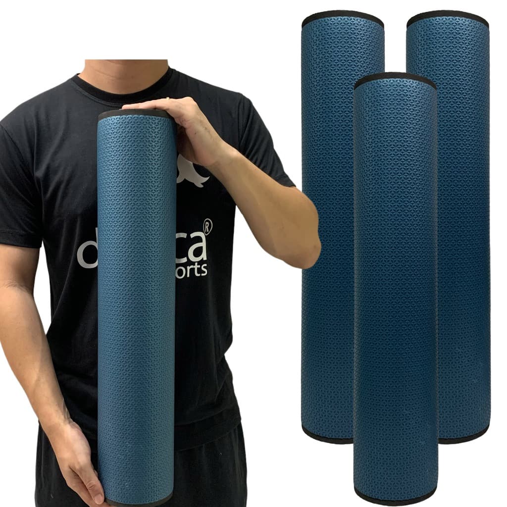 Kit 3 Rolos Massagem Liberação Miofascial 60 x 12 cm Azul Marinho DF1070 Dafoca Sports