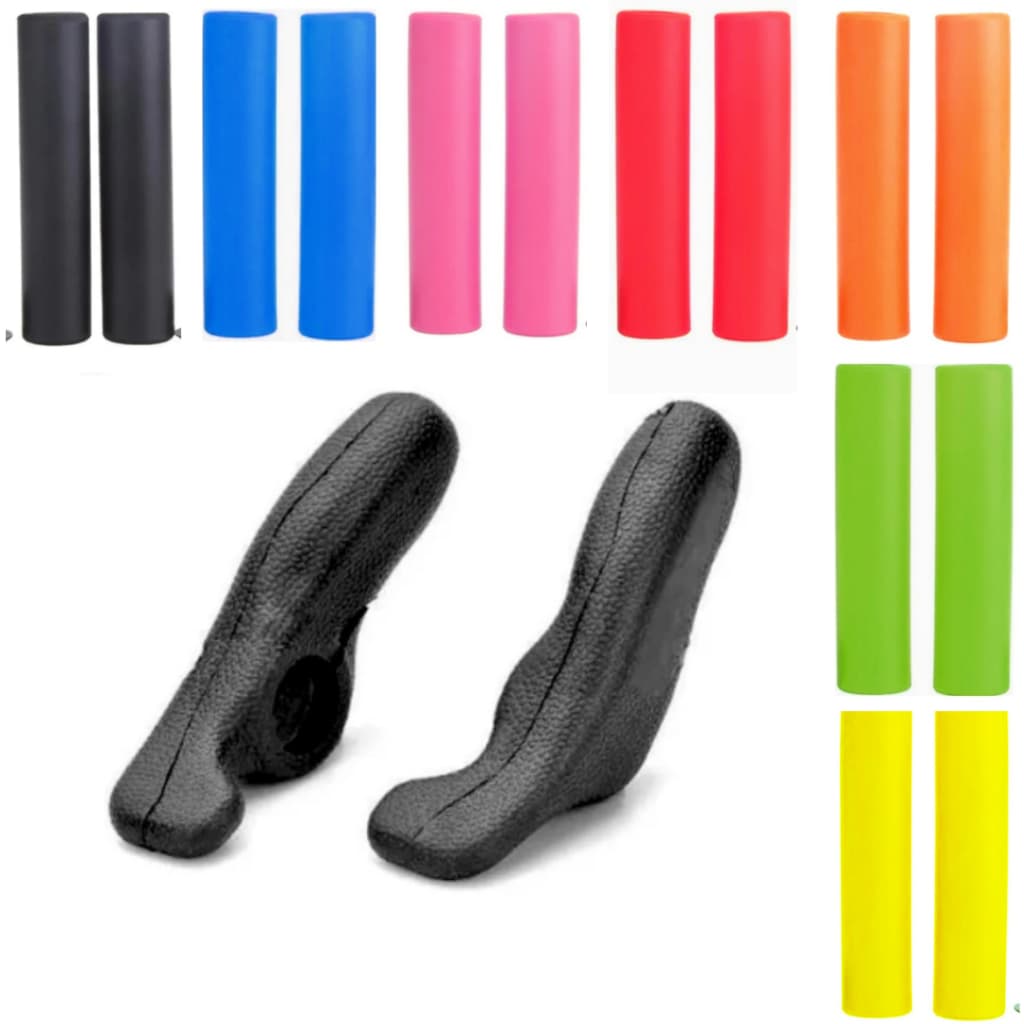 Kit Manopla Punho Silicone + Bar End Emborrachado