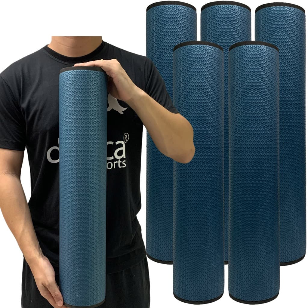 Kit 5 Rolos Massagem Liberação Miofascial 60x12cm Azul Marinho DF1070 Dafoca Sports