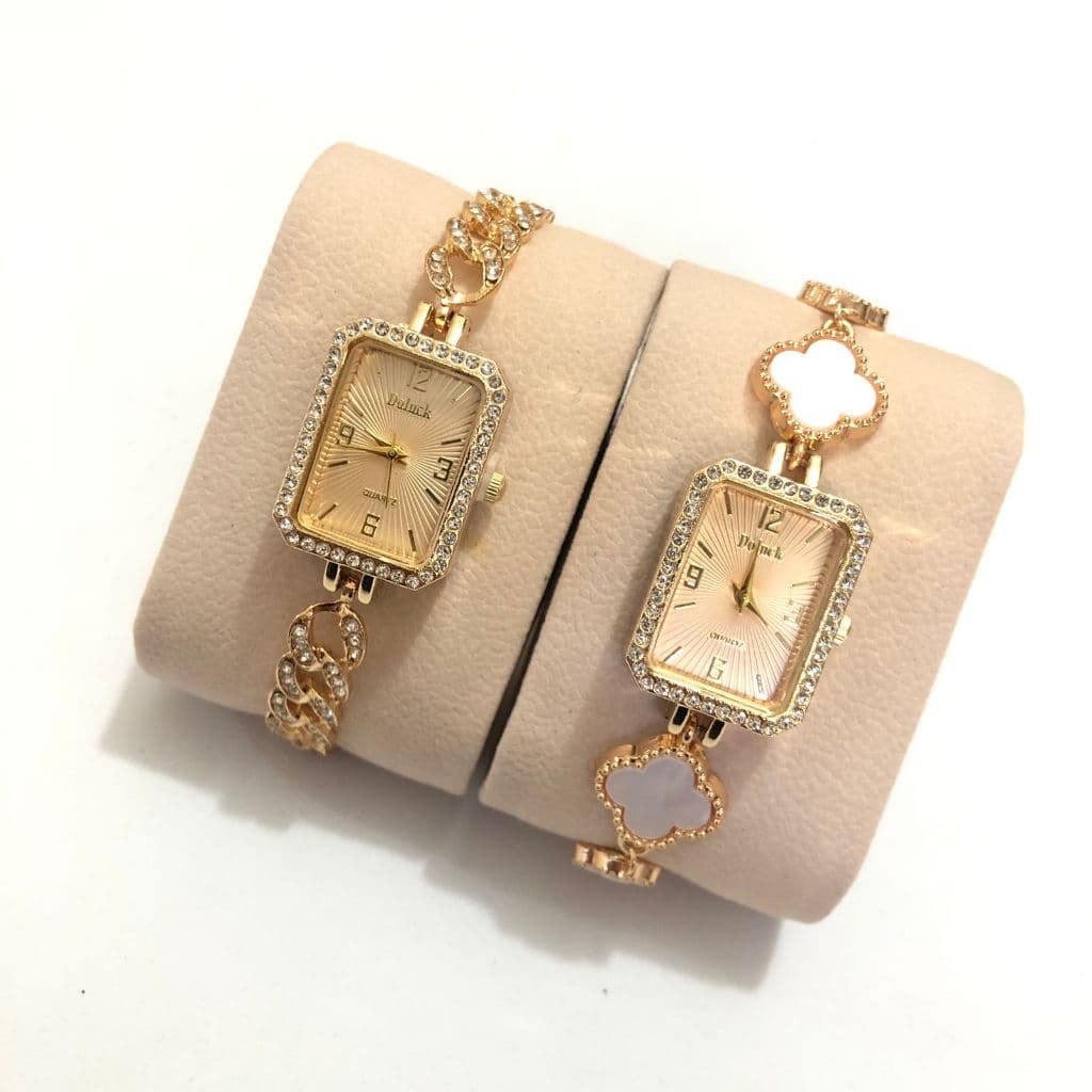 Novo Rel贸gio de Pulseira de Moda Casual Feminina, Mostrador Pequeno Quadrado   Rel贸gio de Quartzo de Liga, Presente聽para