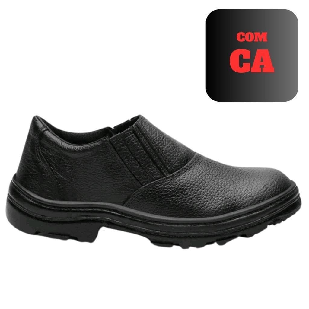 Sapato Segurança Sapatao Botina Cano Baixo Biqueira PVC Resistente Bota Marluvas Antiderrapante Profissinal