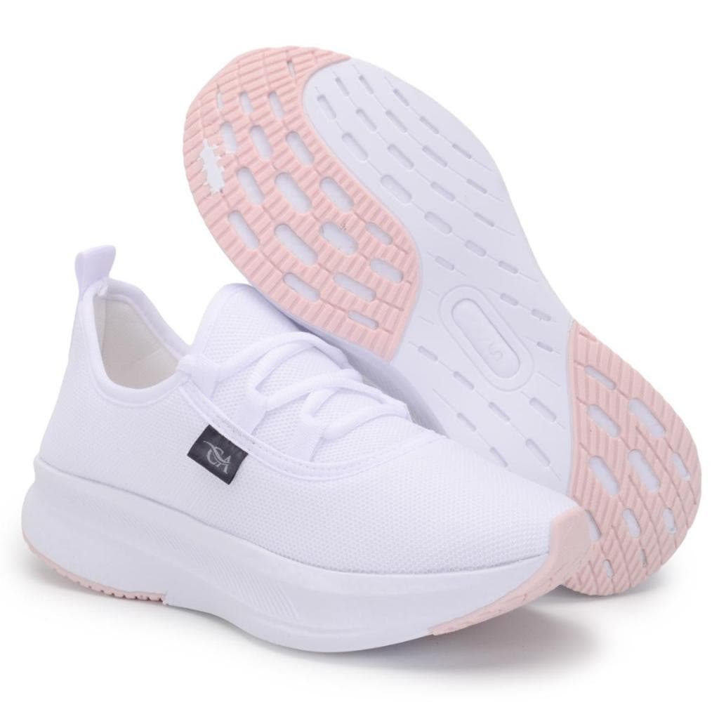 Tênis Esportivo Feminino Casual Macio Academia Caminhada Nylon Importado Leve Premium
