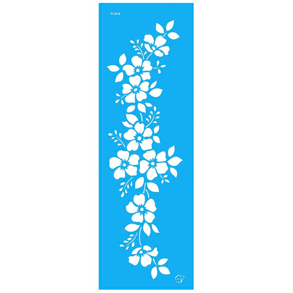 FL3018 - Flor do Campo - 10x30 - Stencil Gatas Arteiras
