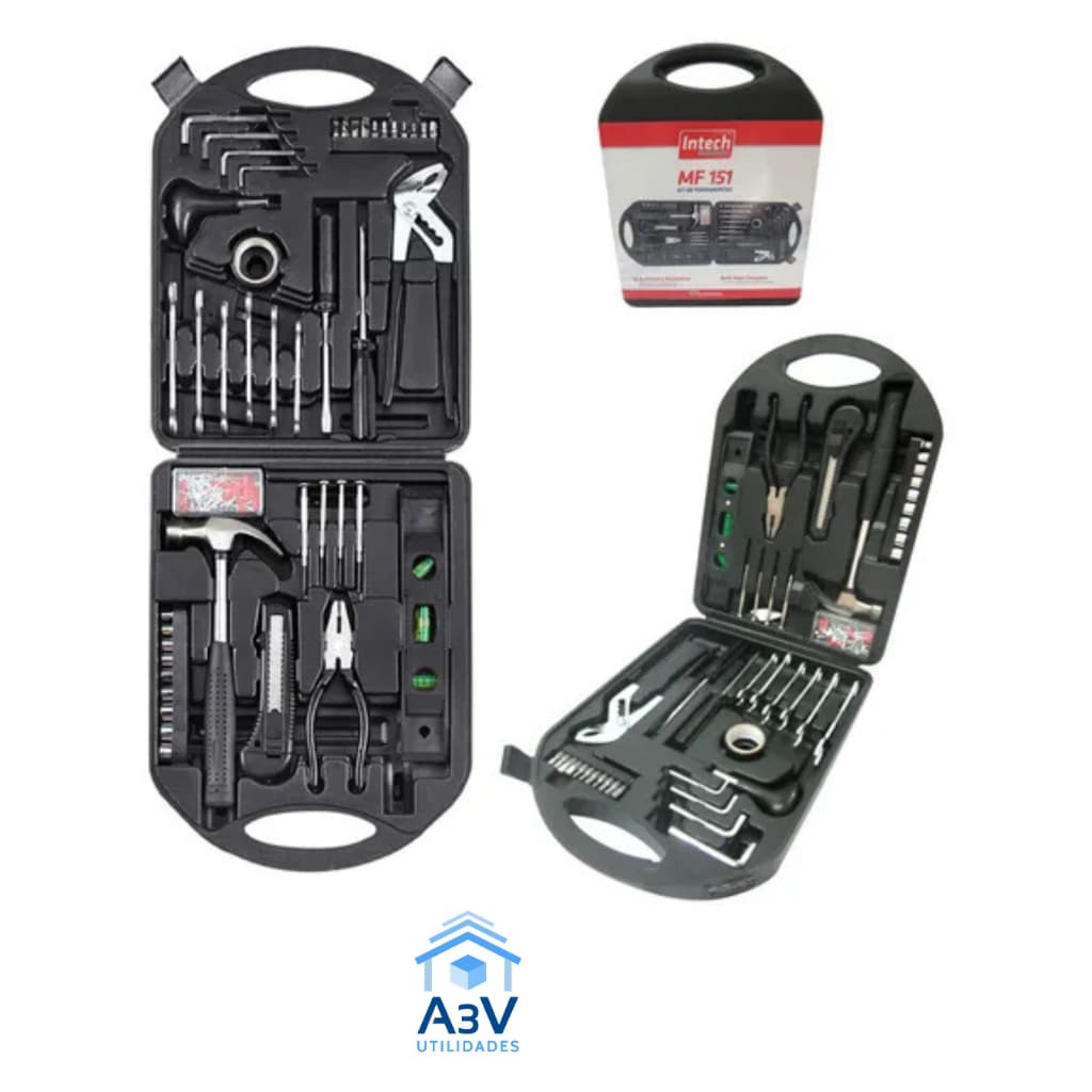 Kit de Ferramentas MF 151 Intech Machine /Maleta de Ferramentas 151 Peças