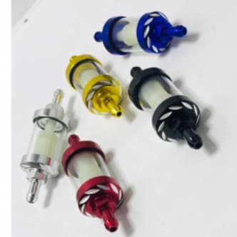 Filtro Combustível Gasolina Lavável Moto Esportivo Alumínio COR DOURADO