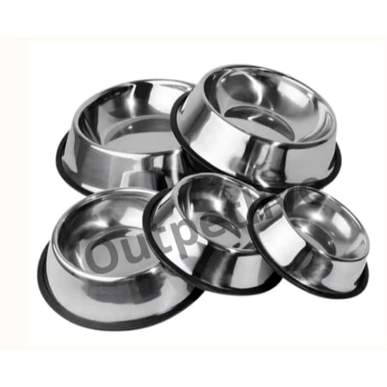 Comedouro Pote Comida Ração Água Pet Cães Gatos Inox Antiderrapante - Comedouro para Cachorro Inox