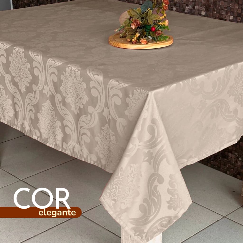Toalha de Mesa Jacquard 2,00x1,40 | Elegância para sua Sala de Jantar