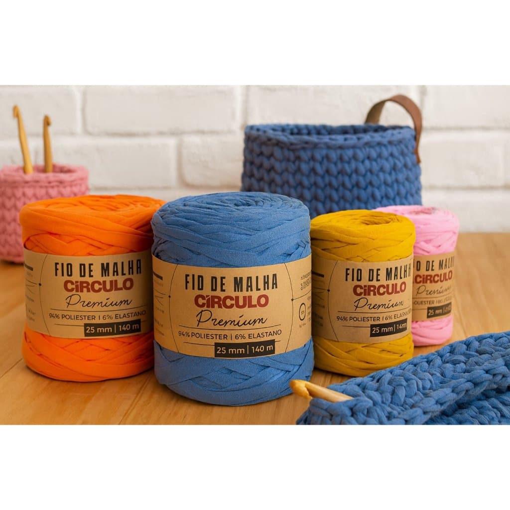 Fio de Malha Círculo Premium 140m – Tricô, Crochê, Macramê, Artesanato