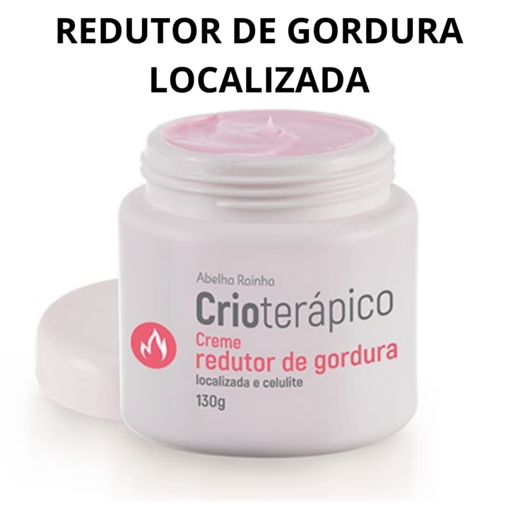 Creme Crioterápico Redutor De Gordura Localizada E Celulite Abelha Rainha,130g