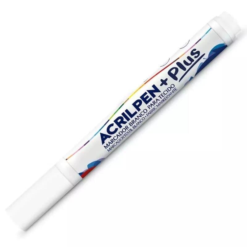 CANETA   PARA TECIDO ACRILPEN  BRANCA- PRETA - AZUL-VERMELHA
