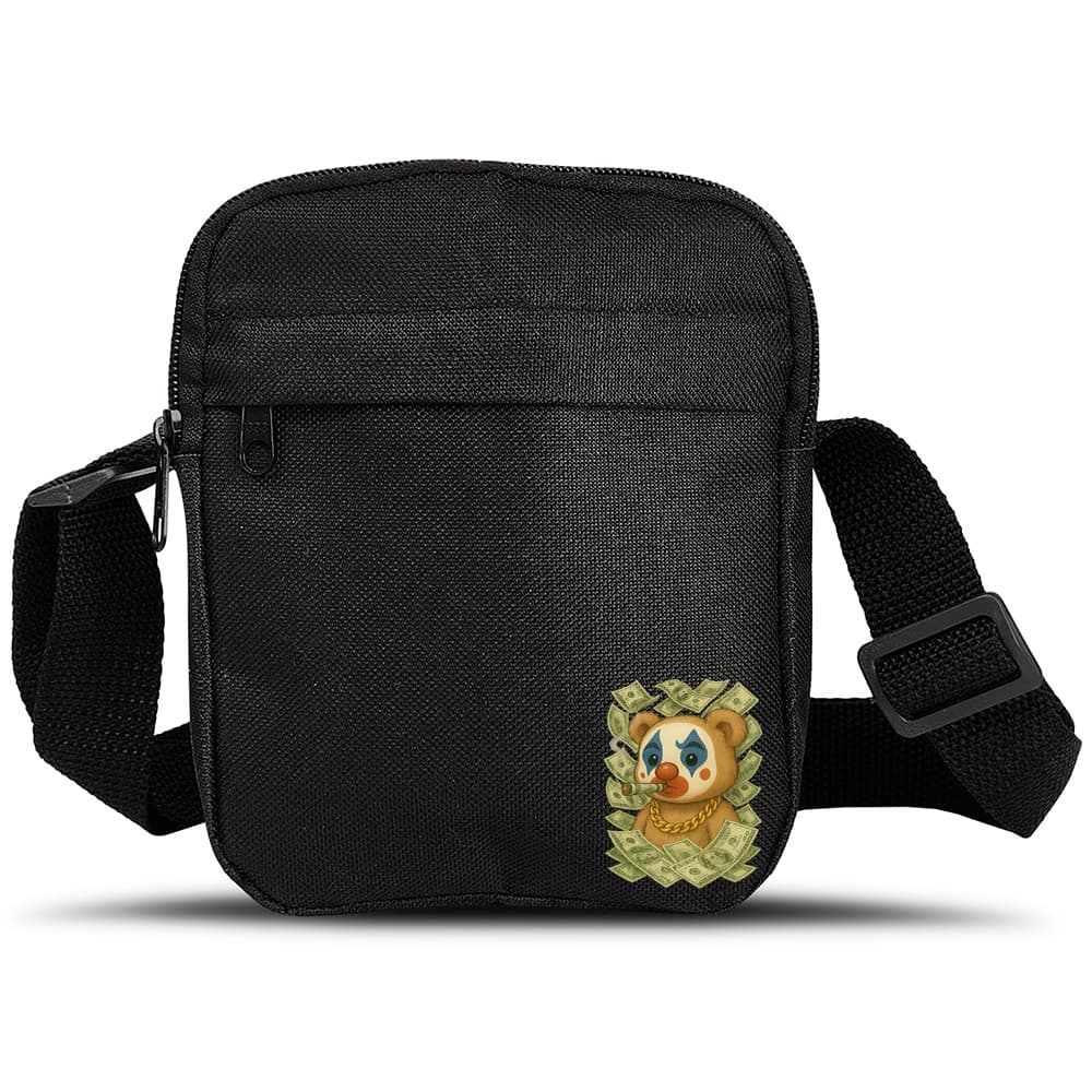 Shoulder Bag Ursinho Dólar DTF Premium Bolsa Pequena de Lado Transversal