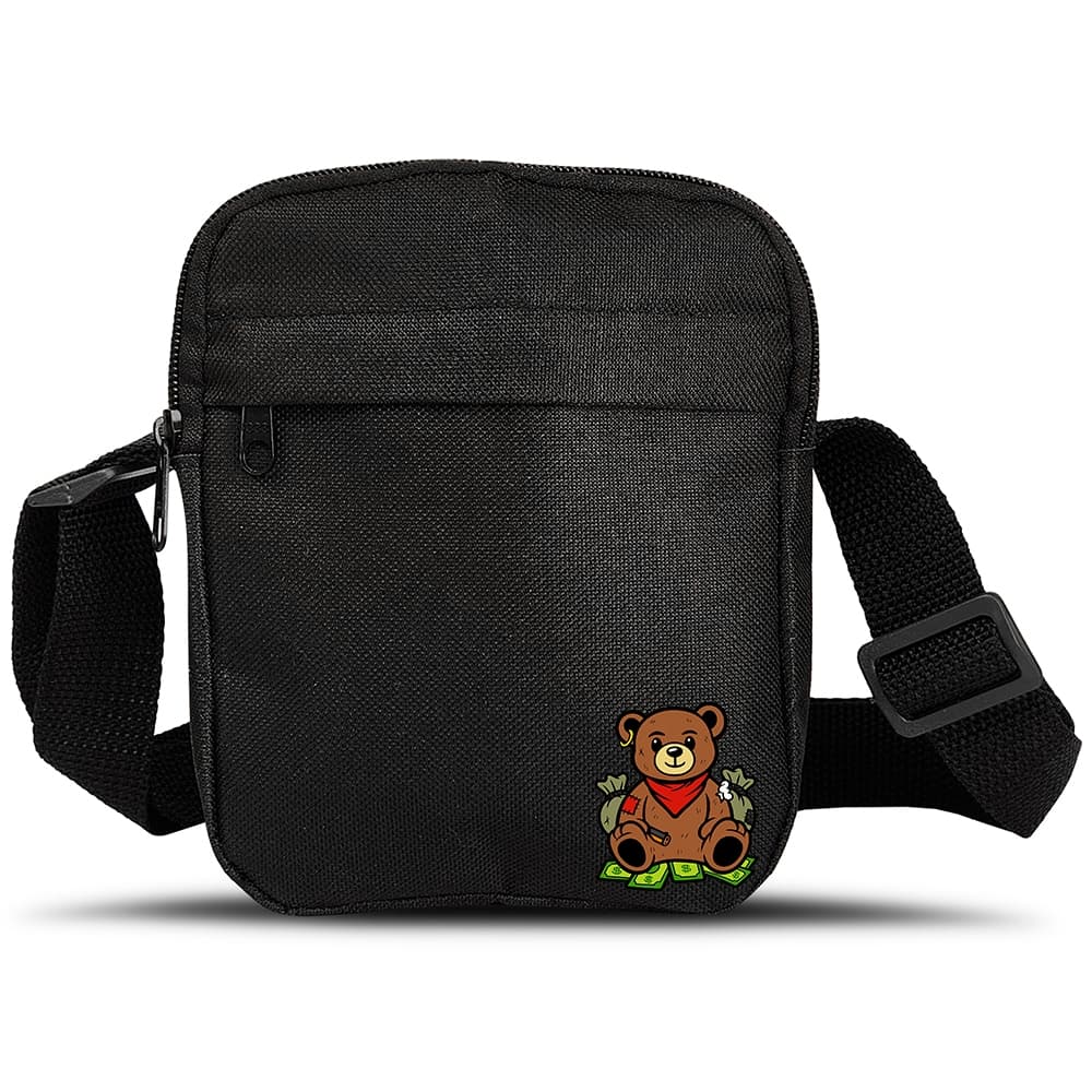 Shoulder Bag DTF Premium Urso Rich Pequena Bolsa de Lado Transversal Mini Pochete
