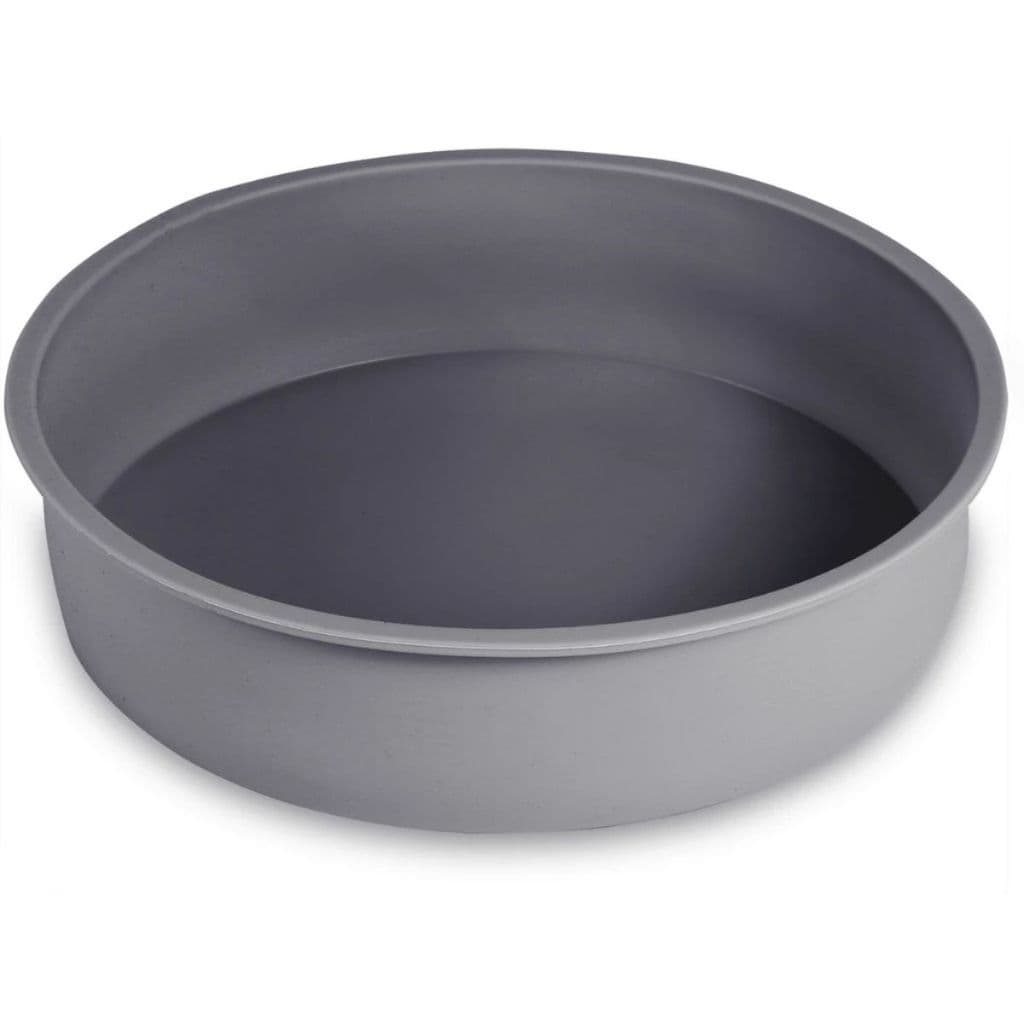 Forma De Silicone 24cm X 5,5cm Redonda Bolo Pudim Torta Forno Air Fryer Micro-ondas Lava-louças Vermelha Cinza Preta