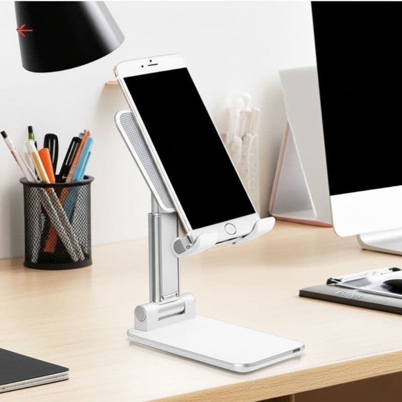 Suporte Celular Ajustável Mesa Escritório Portátil Universal Para Celular iPhone Android Casa