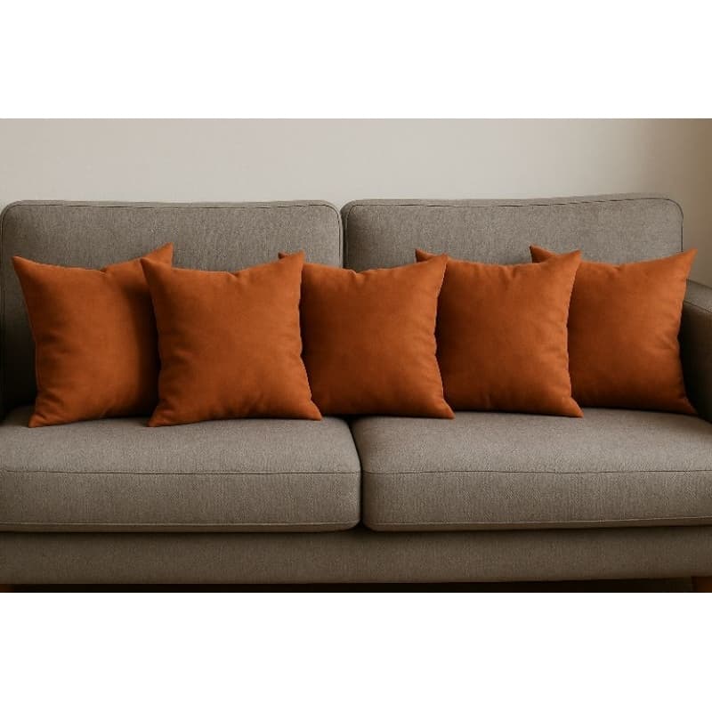 Kit 6 Capas de Almofada 40x40 cm em Suede Premium – Decorativas, Macias e Elegantes para Sofá