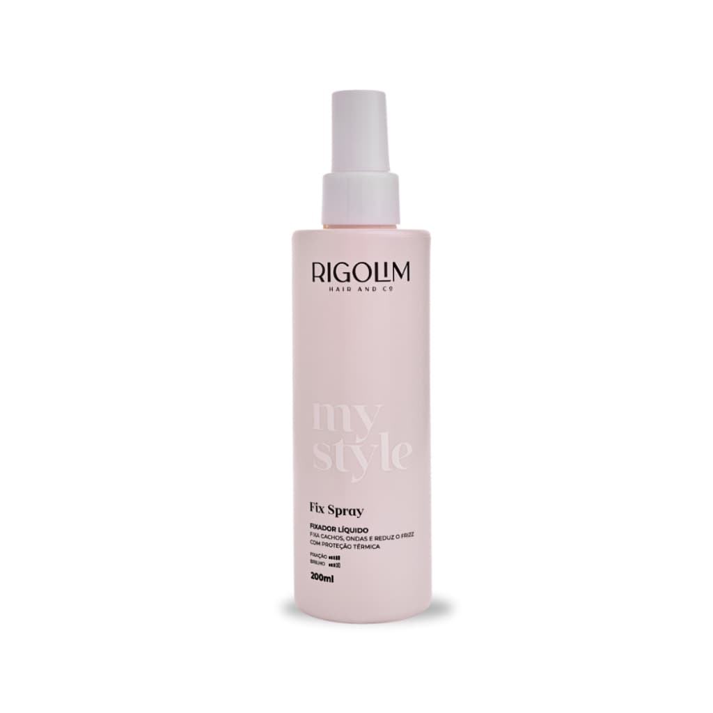 Fixador Para Cabelo Em Spray My Style Fix modelador finalizador Rigolim 200ml