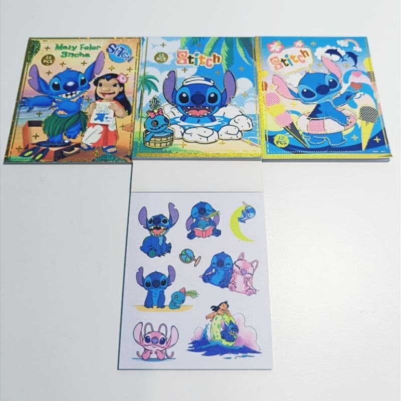 💙 Kit com 3 Bloquinhos de Adesivos do Stitch – Super Fofo! 💙