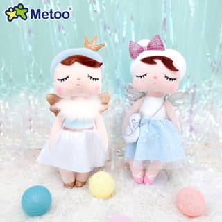 33cm Metoo Bonito Coelho Boneca Kawaii Angela De Pelúcia Crianças Dormindo Presente Aniversário Do Feriado Ornamento Int