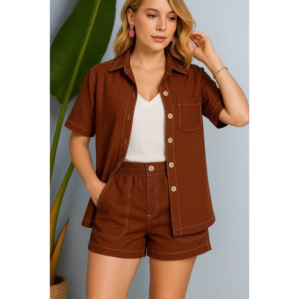 Conjunto Sensorial Feminino Camisa e Shorts
