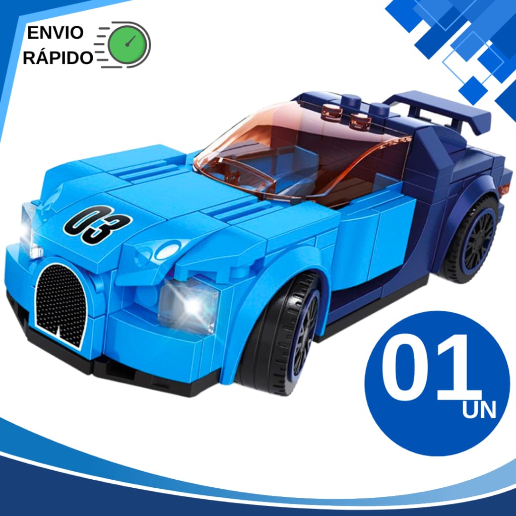 Bloco de Montar Speed 139 Peças Coloridas Diversão Construção Brinquedo Infantil Educativo