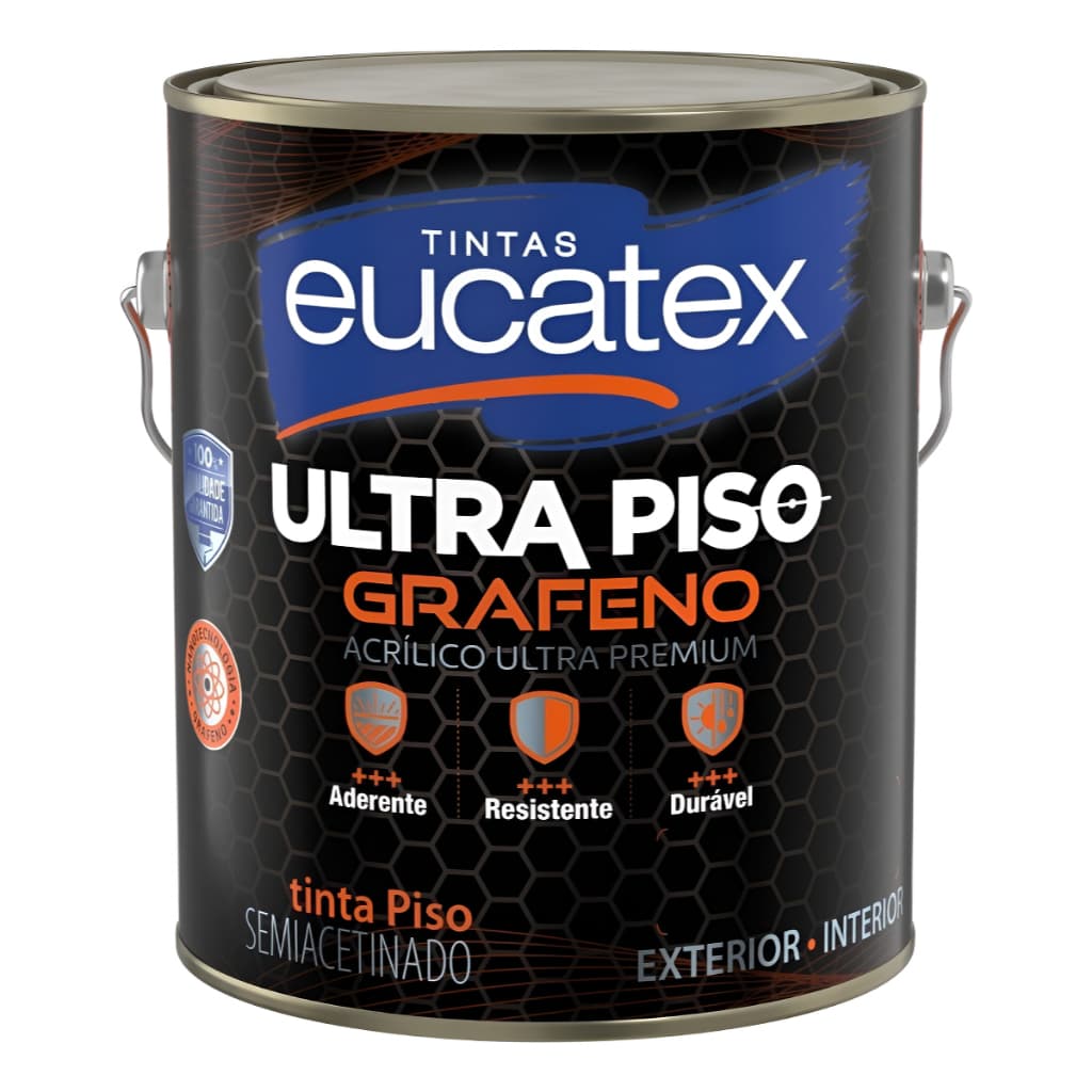 Tinta Acrílica Eucatex Grafeno Semi Acetinado 3,6l - Cores