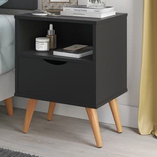 Mesa De cabeceira Grécia Para quarto Com gaveta e Pé Palito - Envio Imediato