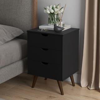 Mesa De Cabeceira 3 Gavetas Para Quarto Grécia Plus - Envio Imediato