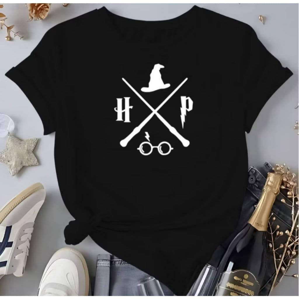 Camiseta Feminina Harry Potter Blusa 100%Algodão Lançamento