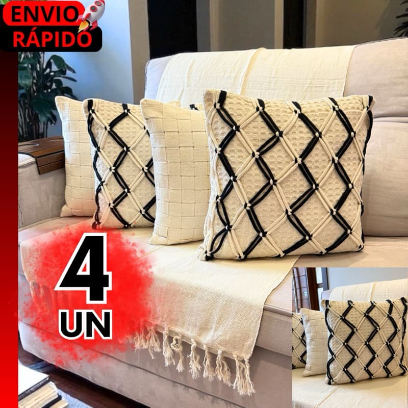 CONJUNTOS DE CAPAS DE ALMOFADA ALGODÃO LINHO PREMIUM 45X45CM DECORATIVAS PARA SALA SOFÁ CAMA QUARTO.