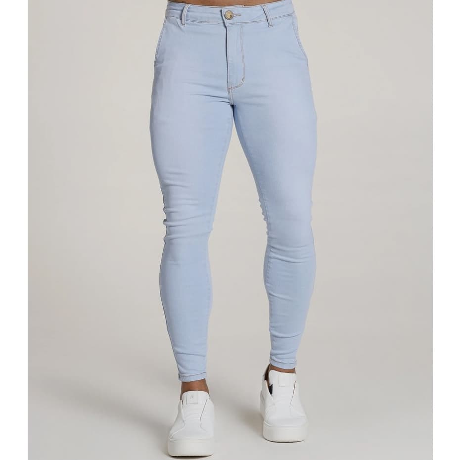 Calça Alfaiataria Jeans Skinny Masculina Social Com Elastano Bolsos Semi Social Premium Codi Jeans