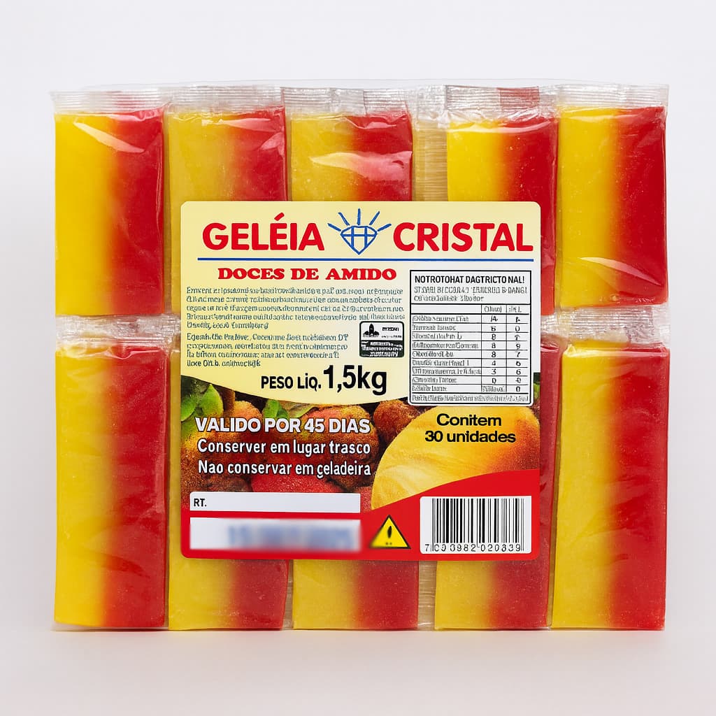 Geleia D´Água Tradicional 50g C/ 30 Unidades - Cristal
