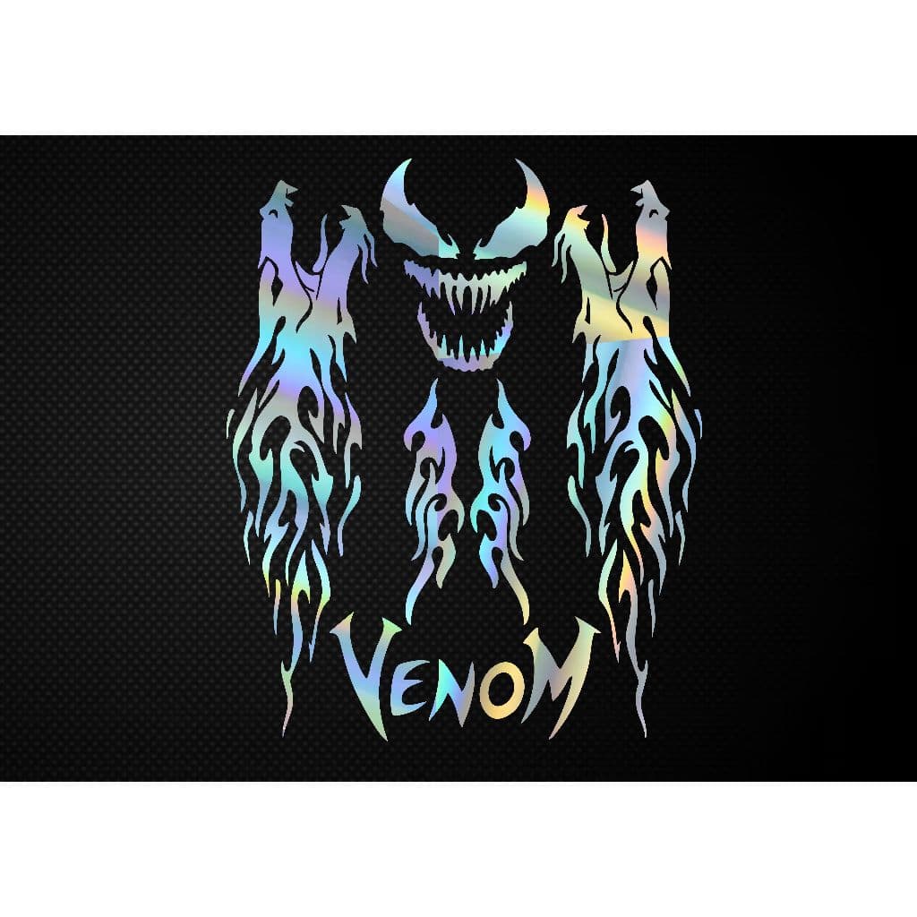 Adesivo holografico Modificado WISP VENOM Para Pára-Lamas Motocicleta Fora de Estrada