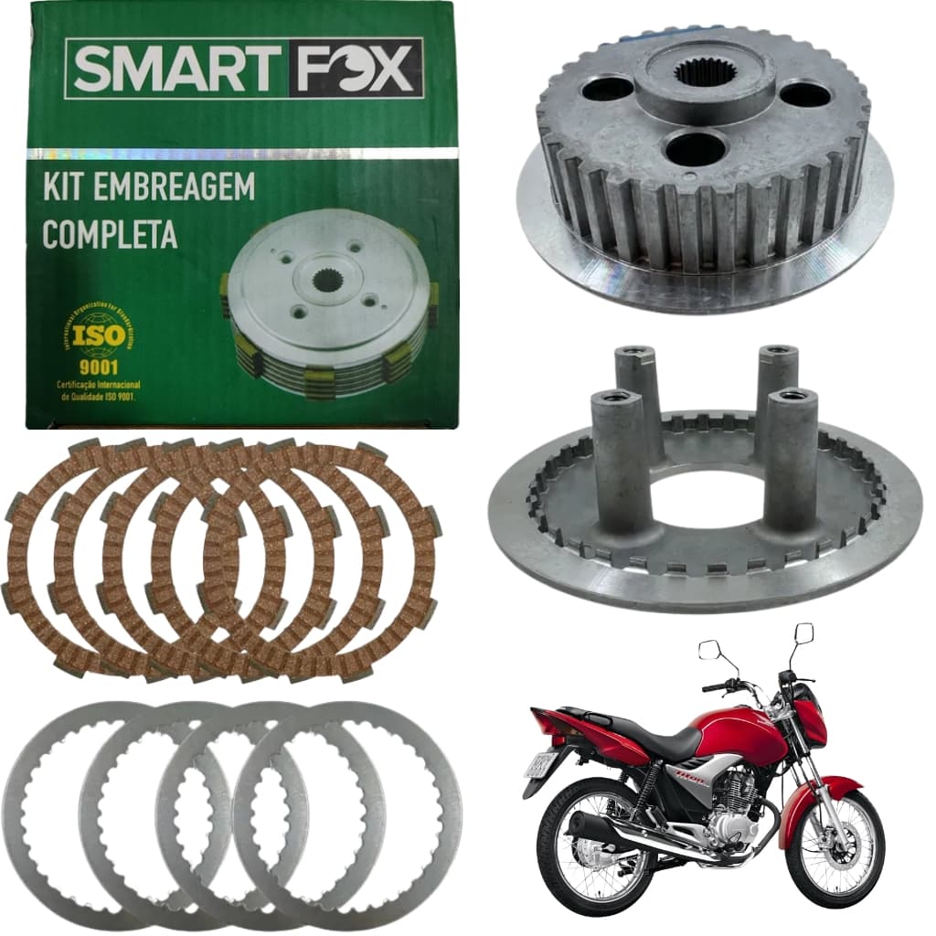Kit Embregem Completa Honda  Titan/Bros 150 2004 a 2015