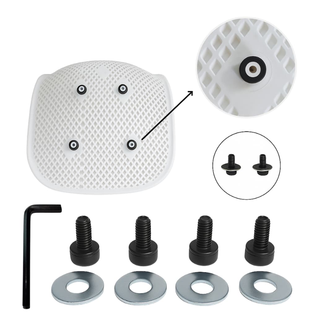 Kit Parafusos e Arruelas Para Assento Cadeira Eames Eiffel