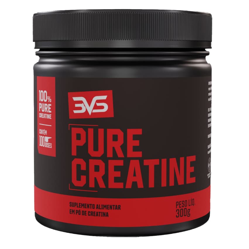 Creatina 100% Pura Monohidratada 3VS  ORIGINAL  300g - Exclusiva Com Insumos Importados (100 Doses)