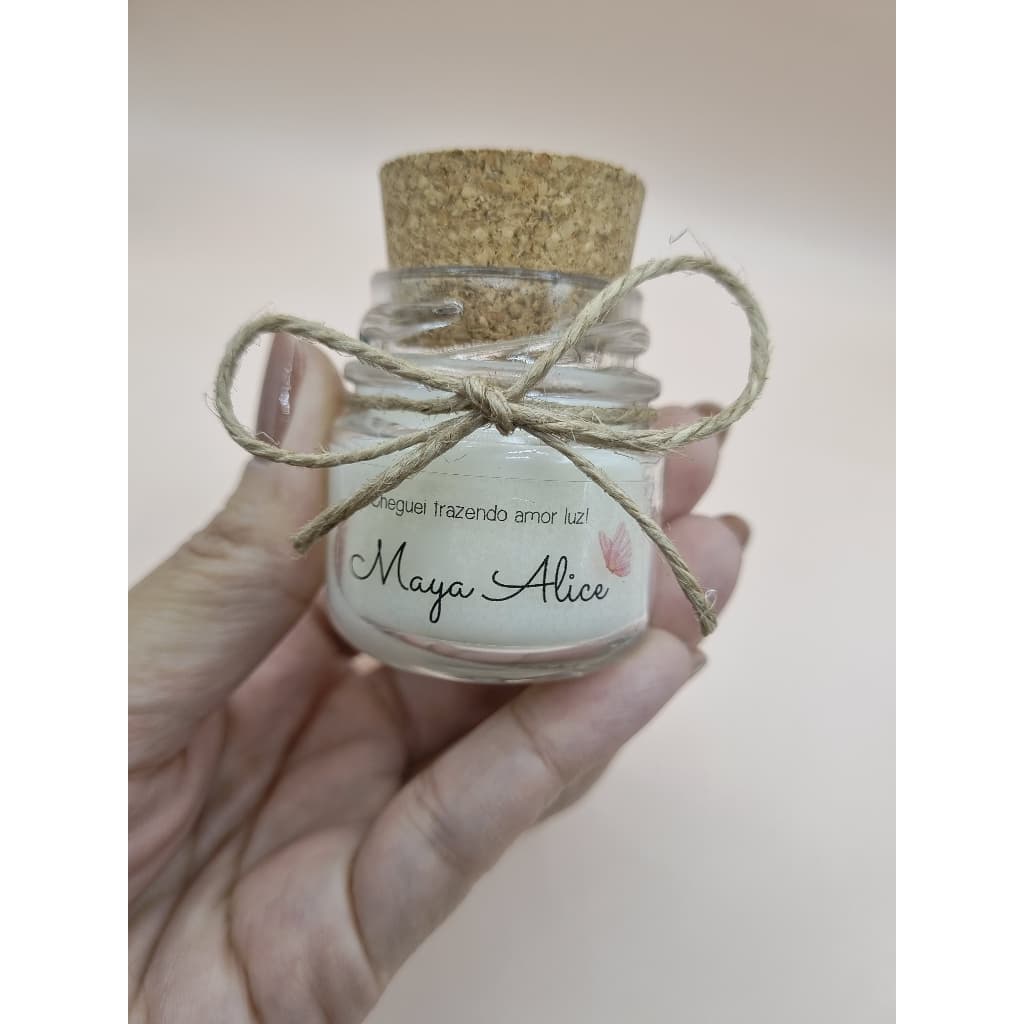 10 Mini Velas Personalizadas - 40gr Lembrancinha