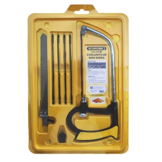 Kit 7 PEÇAS Arco De Serra Mini Serrote Para Vários Materiais Artesanato