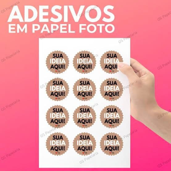 Folha adesiva fotográfica A4 - impressão com sua imagem