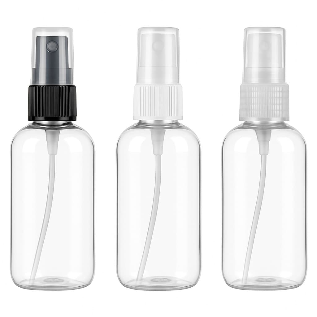 20 Frascos Plástico Pet Oval 60ml Válvula Spray Para Perfume