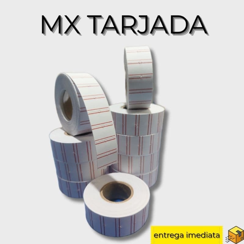 Kit 100 Rolos Etiquetas Adesivas MX M14 – 1.000 Unid/Rolo – Para Etiquetadora Manual Preço e Validade