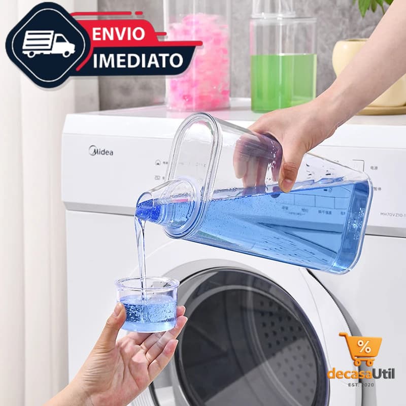 Pote Acrílico Hermético 2L e 1.2L Com Medidor Organizador De Alimentos Mantimentos Arroz Lavanderia