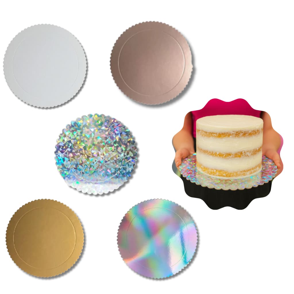 CAKE BOARD Prato Tabuleiro Suporte Bolo Redondo Festa Colorido 15CM 26CM 25CM