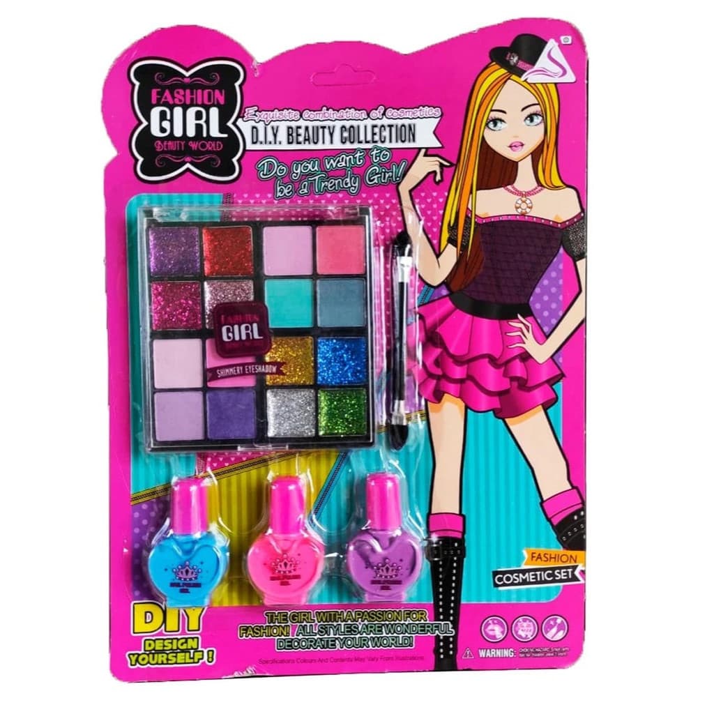 Kit Maquiagem Infantil Esmaltes Maquiagem J605 Fashion Girl