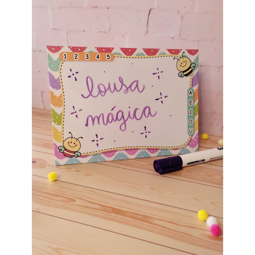 LOUSA MÁGICA PERSONALIZADA PARA LEMBRANCINHAS DE FESTAS COM CANETA APAGÁVEL
