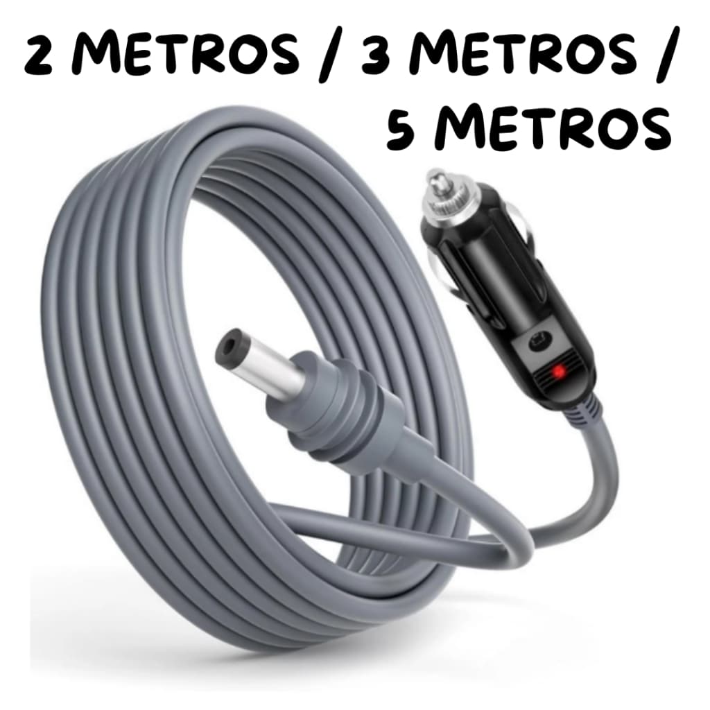 Cabo de Alimentação para Starlink Mini 5 metros 3 metros 2 metros veiculo cinzeiro