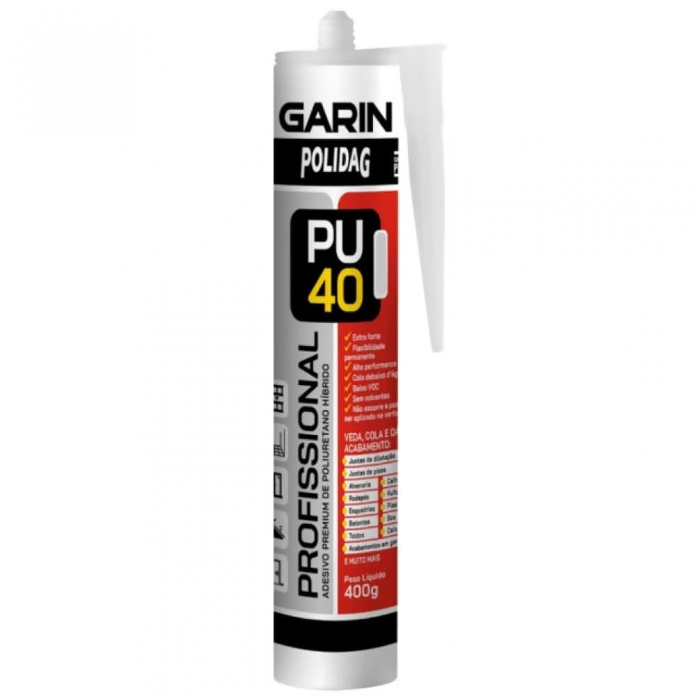 COLA POLIDAG PU40 GARIN 400GR PRETO